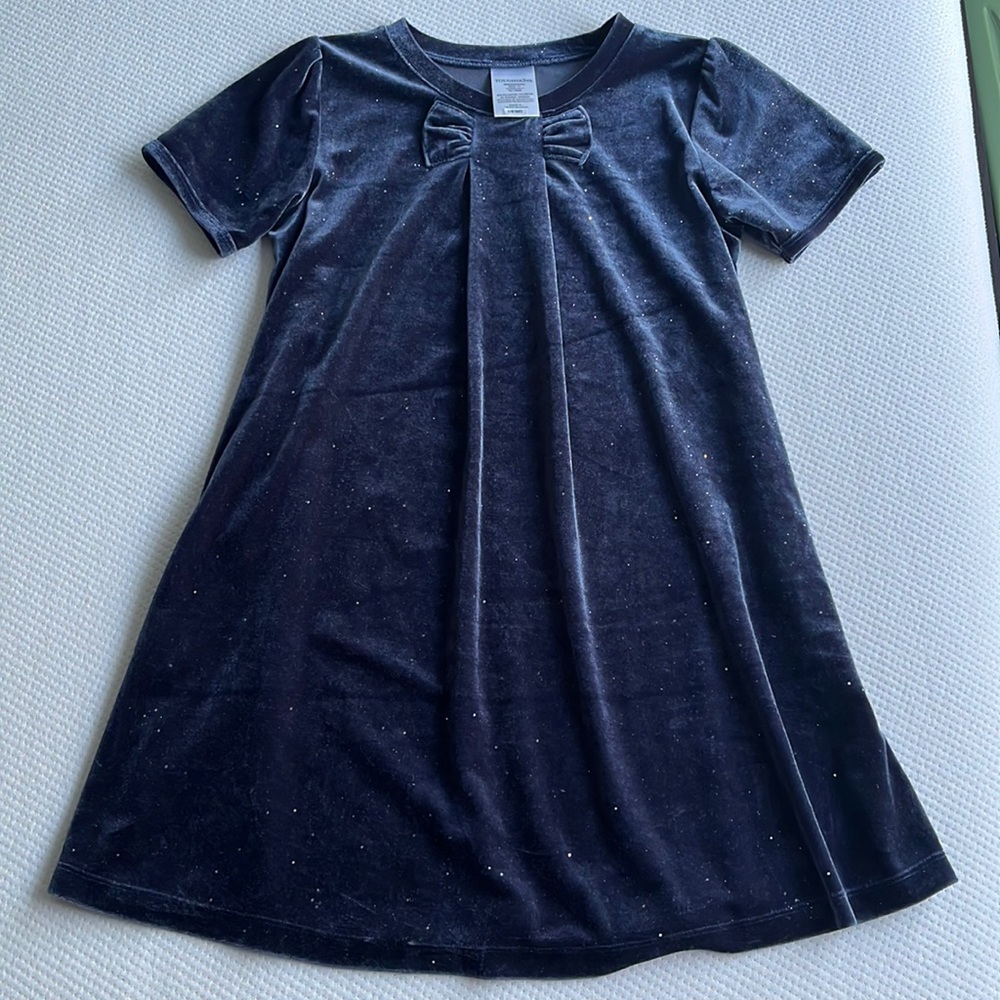 ToughSkins Shimmery Toddler Bow Dress